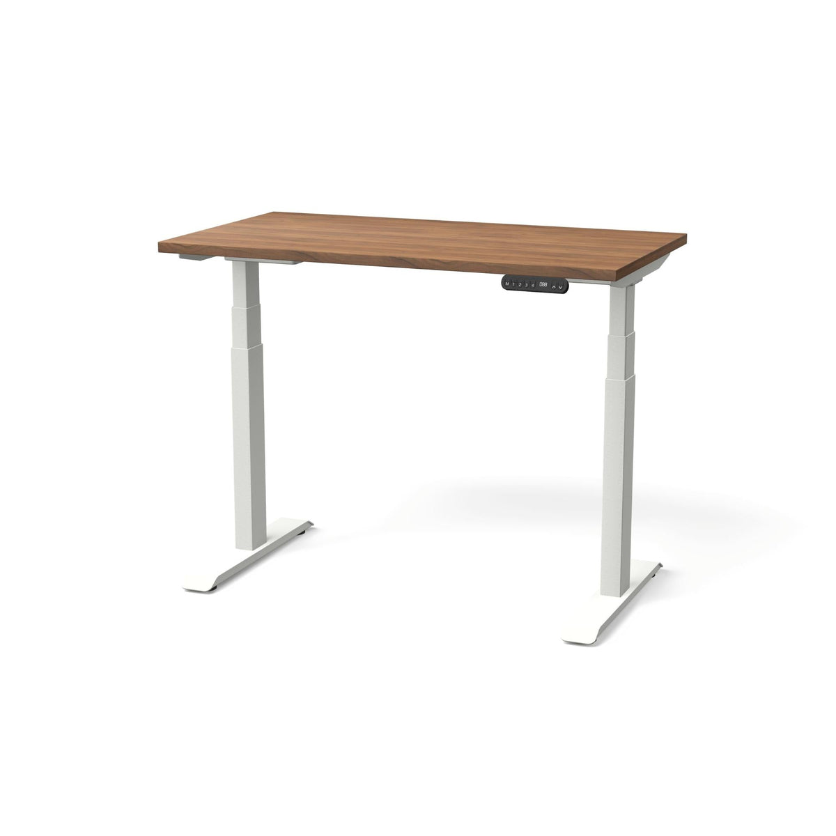 Elektra reguliuojamo aukščio stalas NUWO GEN2 – Riešutmedžio / Balta / 110 x 60