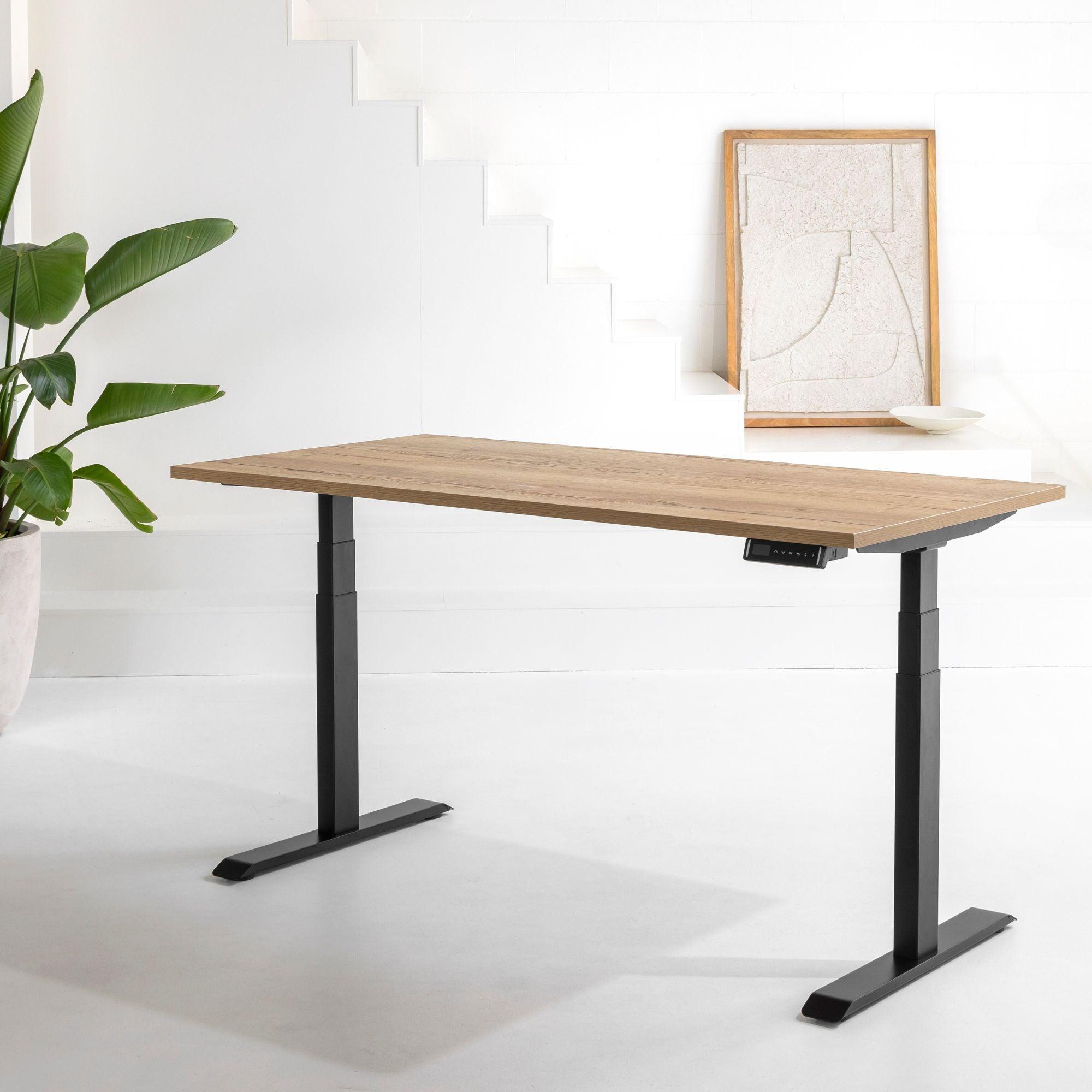 Elektriski augstumā regulējams galds Prestige Line – Antracīts / Balta / 120 x 65