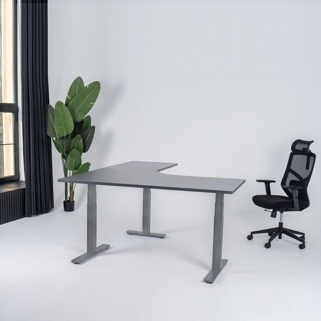 Elektra reguliuojamo aukščio stalas Prestige Line, L formos, 200 cm x 120 cm