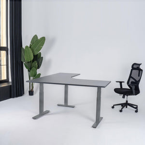 Elektra reguliuojamo aukščio stalas Prestige Line, L formos, 200 cm x 120 cm
