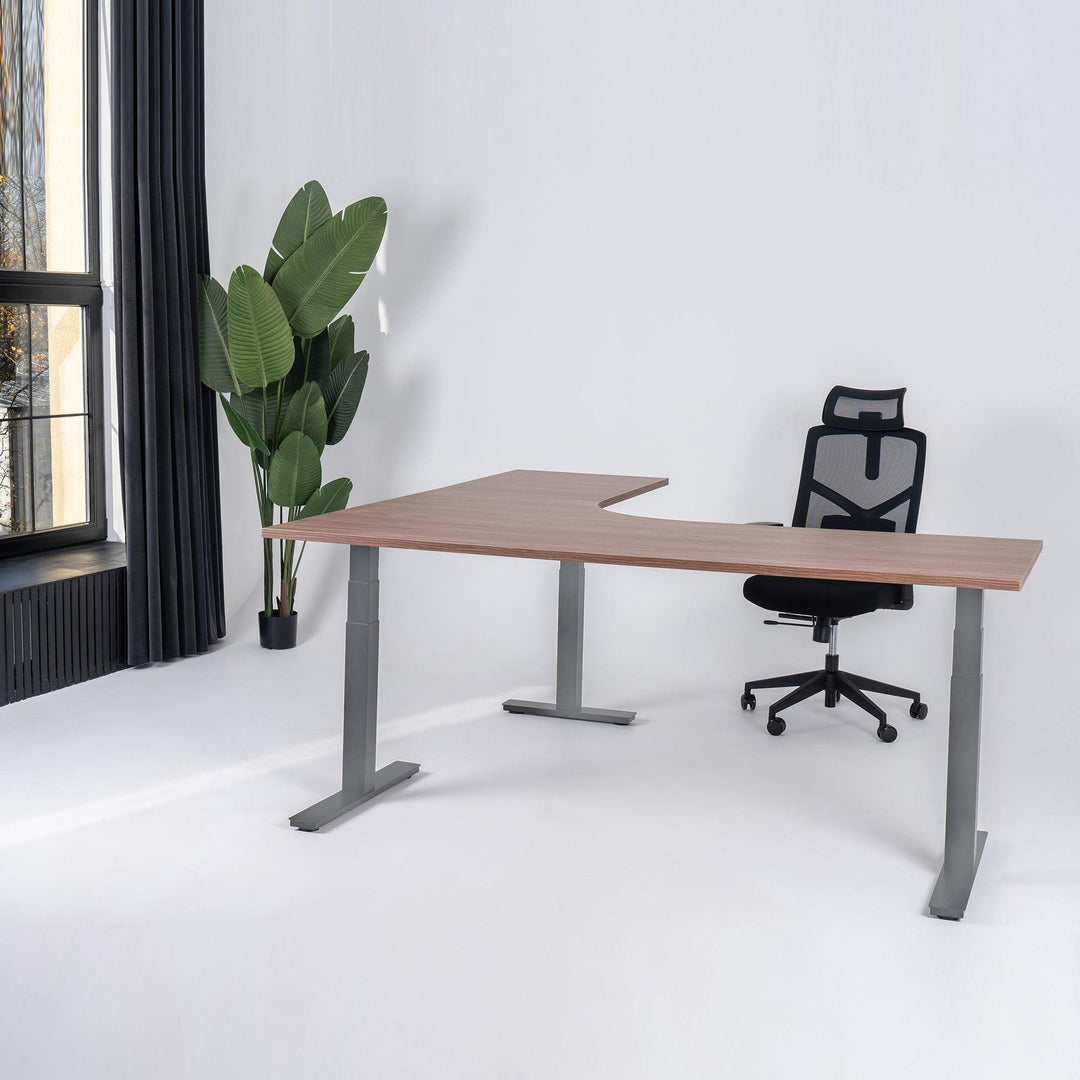 Elektra reguliuojamo aukščio stalas Prestige Line, L formos, 200 cm x 120 cm