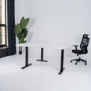 Elektra reguliuojamo aukščio stalas Prestige Line, L formos, 200 cm x 120 cm