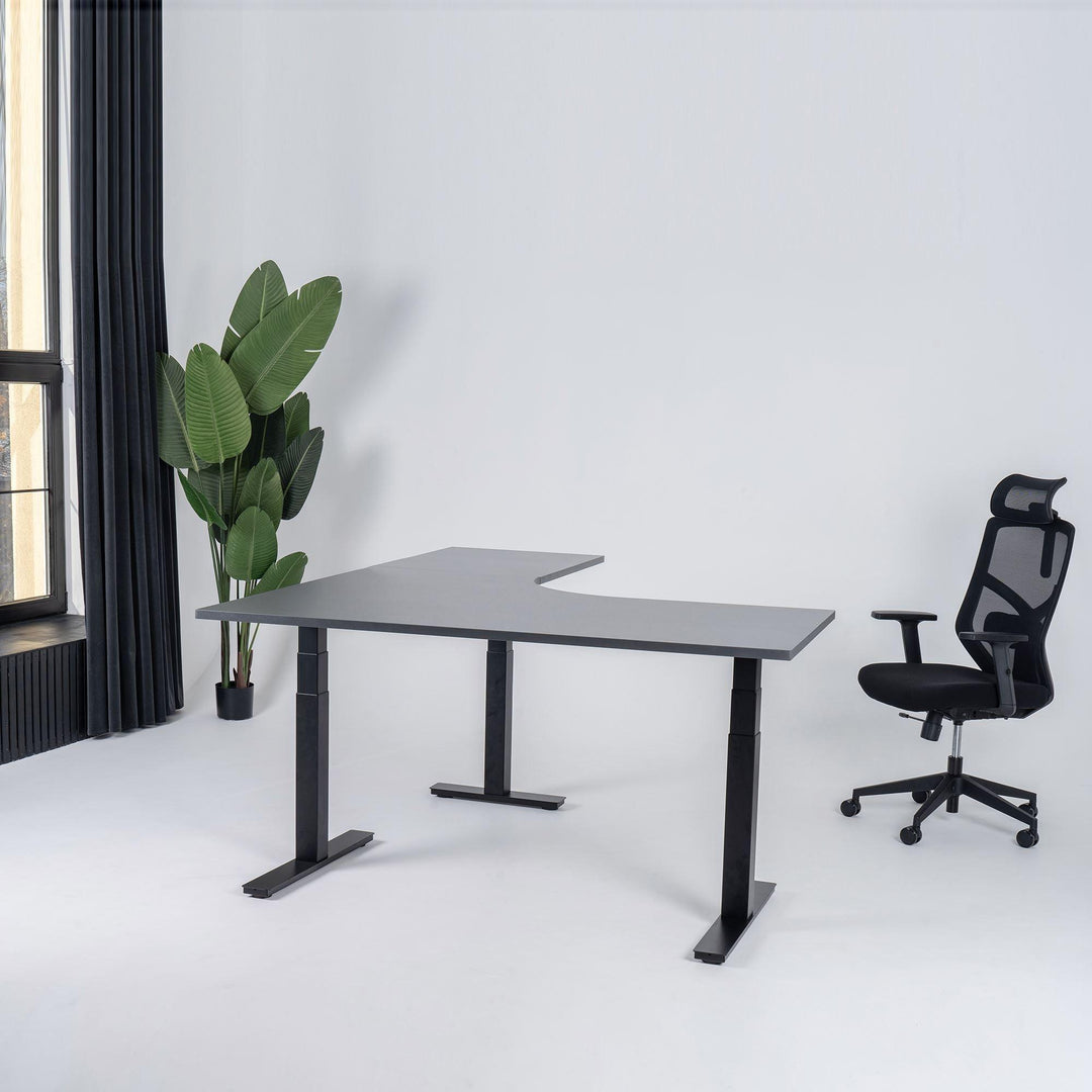 Elektra reguliuojamo aukščio stalas Prestige Line, L formos, 200 cm x 120 cm