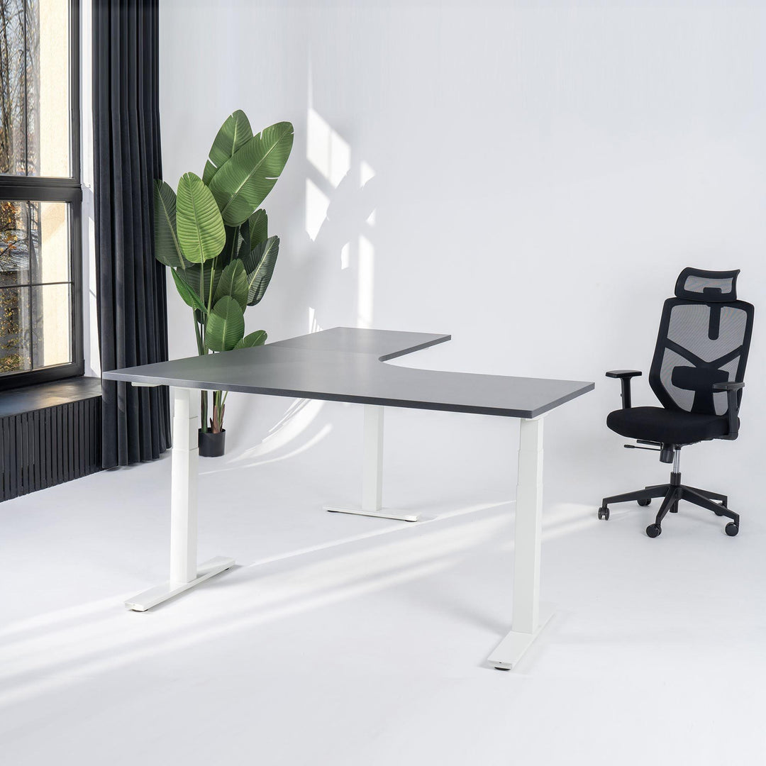 Elektra reguliuojamo aukščio stalas Prestige Line, L formos, 200 cm x 120 cm