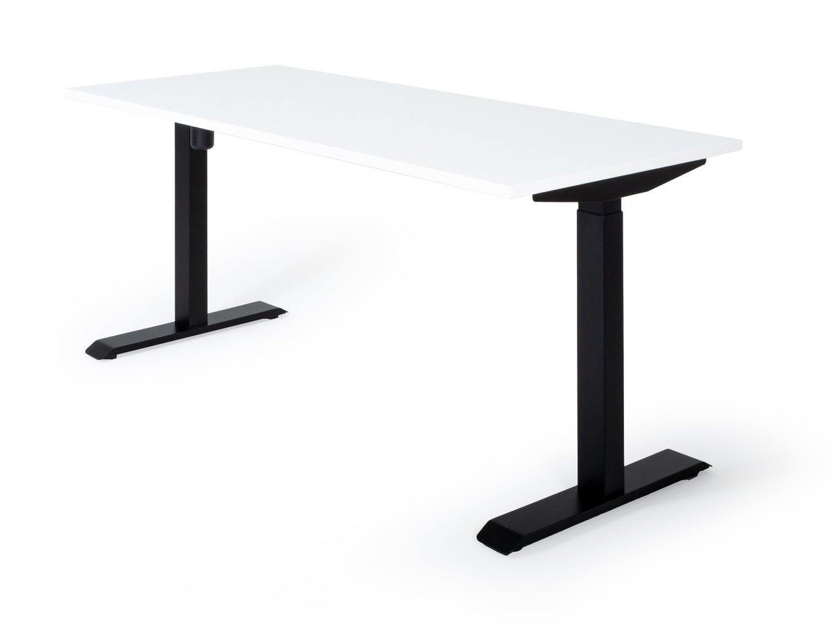 Elektra reguliuojamo aukščio stalas Unico Line – Balta / Juoda / 120 x 65