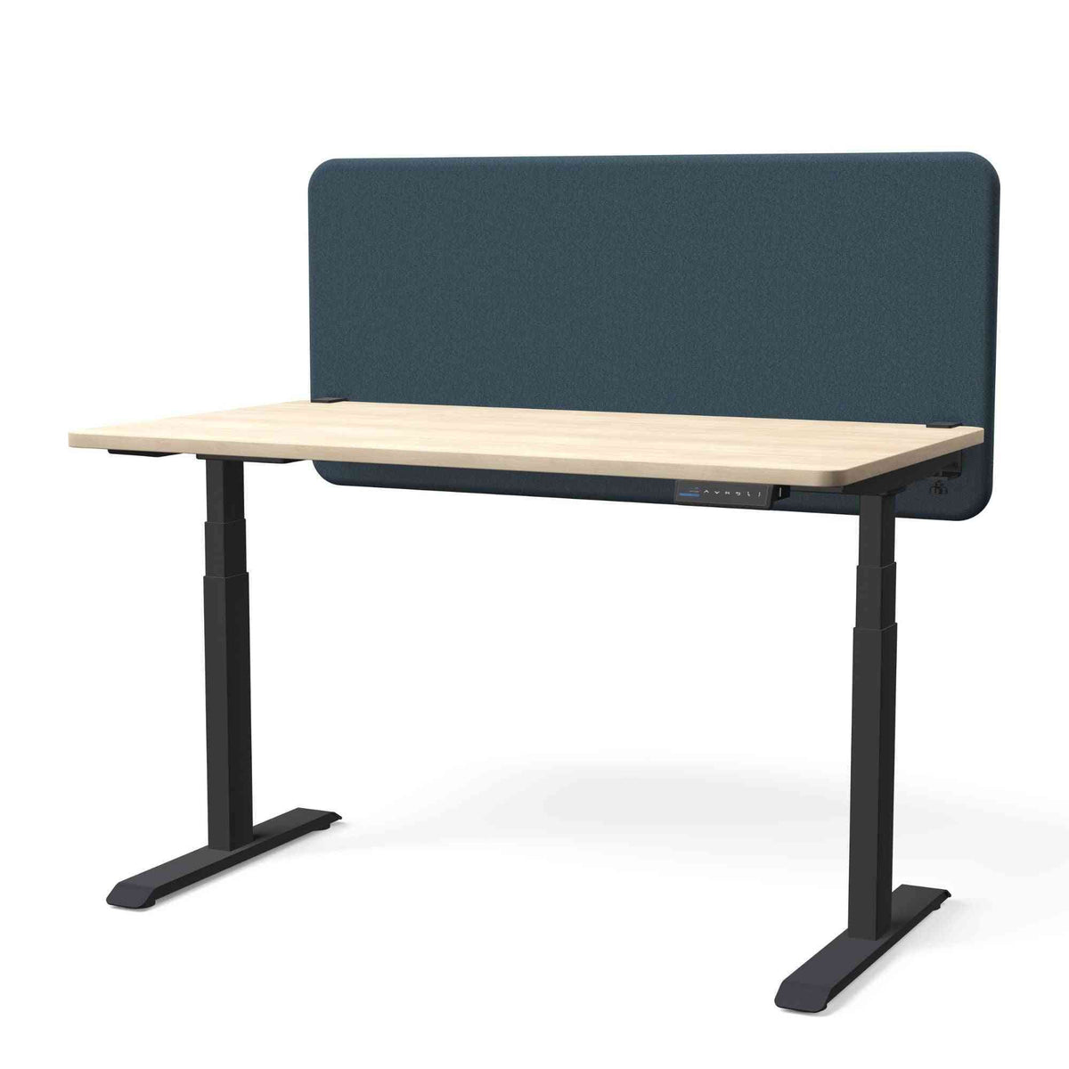 Stalo pertvara TYSTIQ – 120 x 65 / Pilkai mėlyna / Juoda