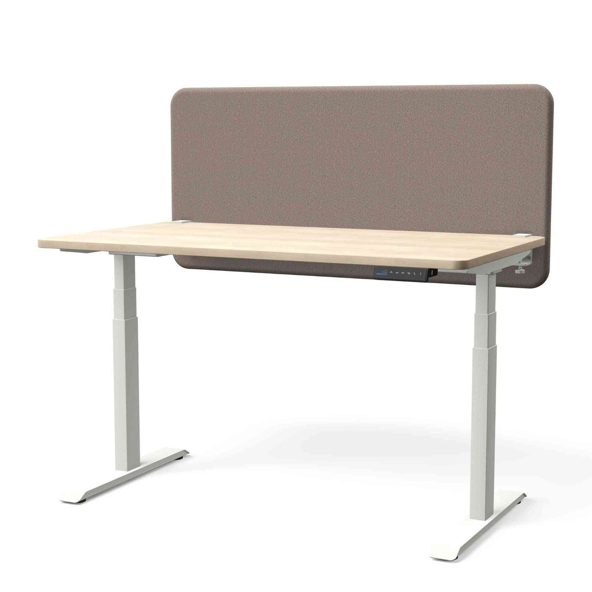 Galda starpsiena TYSTIQ – 120 x 65 / Almond Beige / Balta