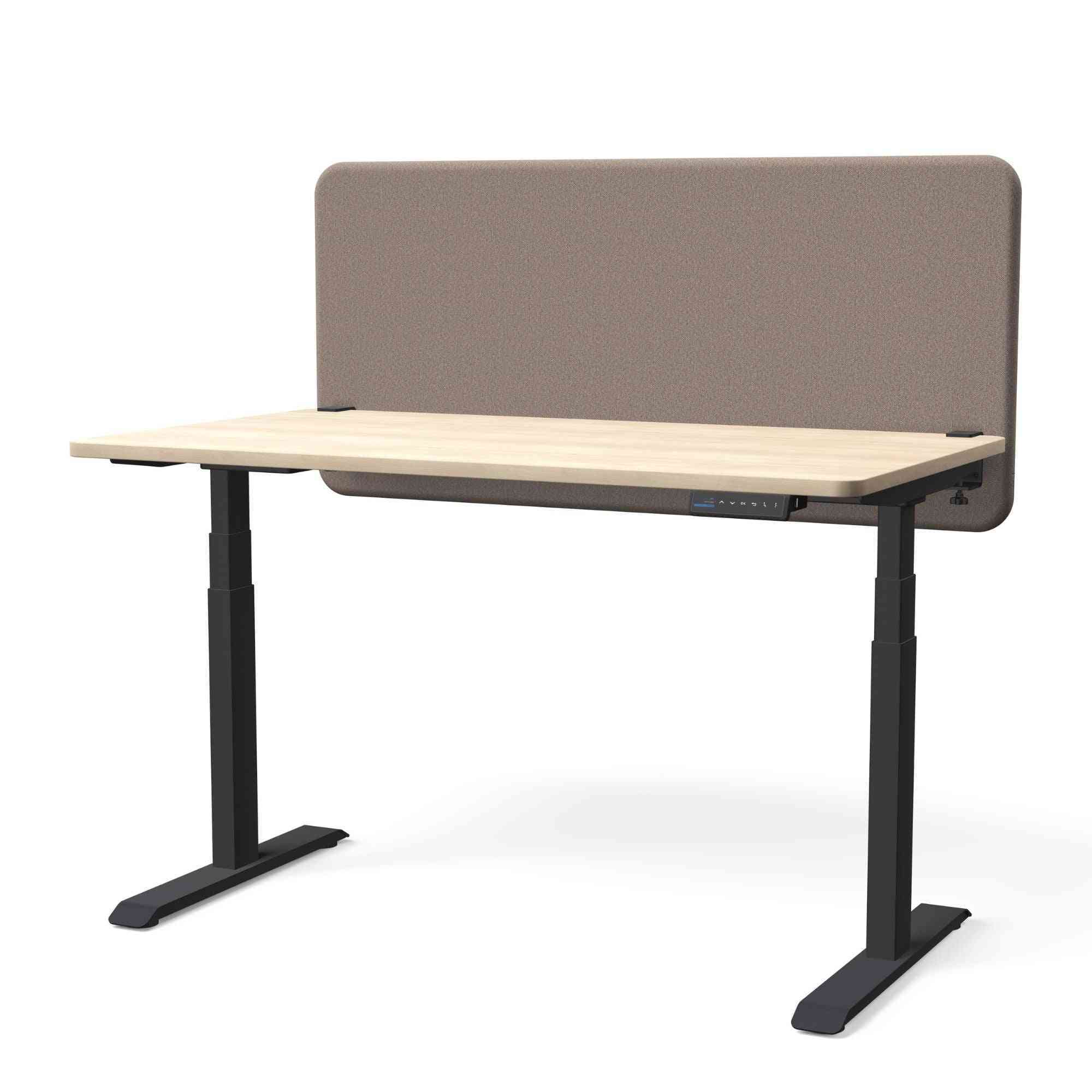 Galda starpsiena TYSTIQ – 120 x 65 / Almond Beige / Melna
