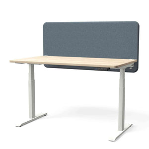 Galda starpsiena TYSTIQ – 120 x 65 / Cadet Grey / Balta