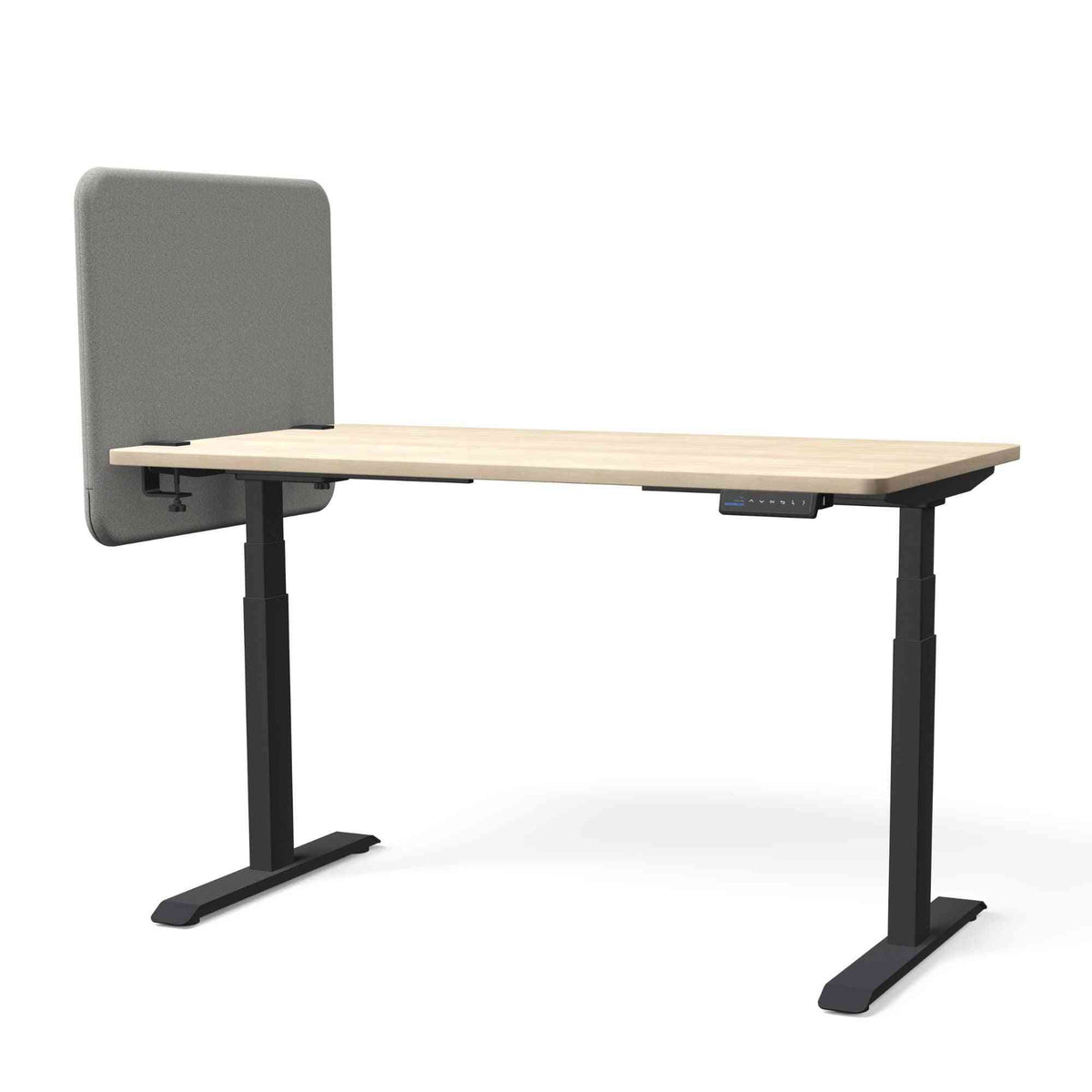 Galda starpsiena TYSTIQ MINI – 65 x 65 / Light Grey / Melna