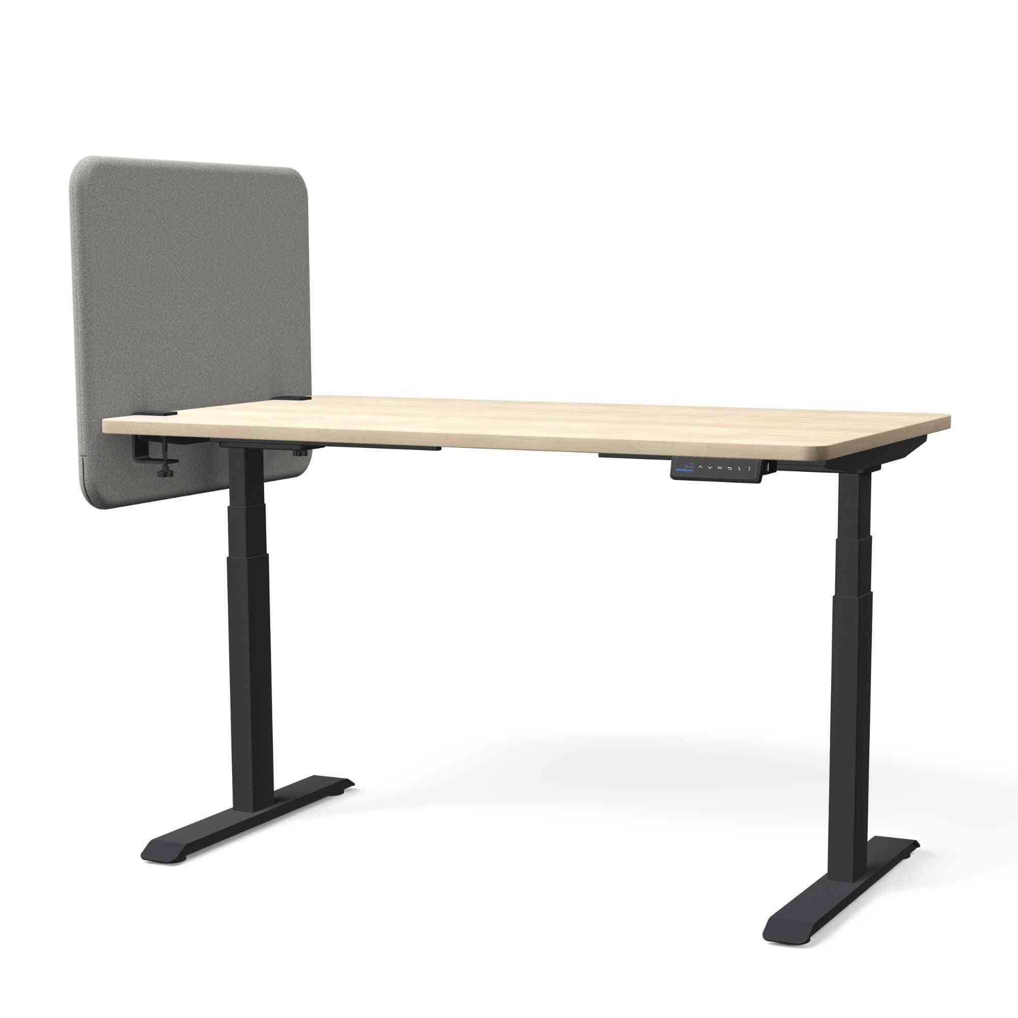 Galda starpsiena TYSTIQ MINI – 65 x 65 / Light Grey / Melna