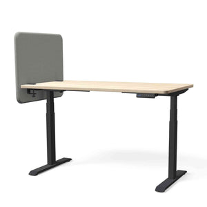 Galda starpsiena TYSTIQ MINI – 65 x 65 / Light Grey / Melna