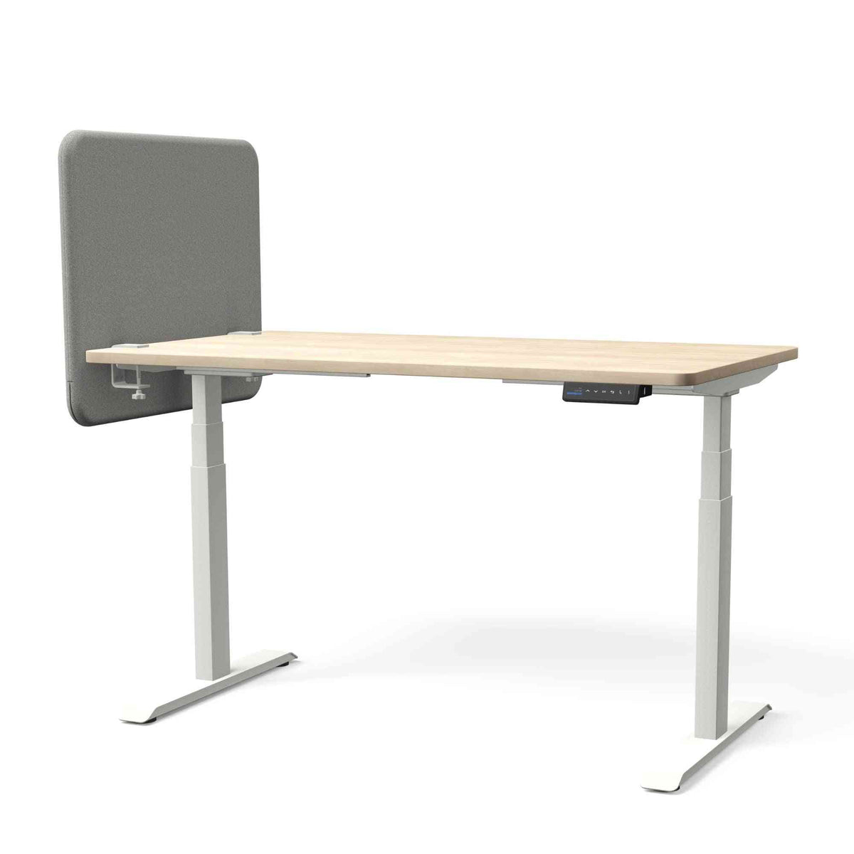 Galda starpsiena TYSTIQ MINI – 65 x 65 / Light Grey / Balta
