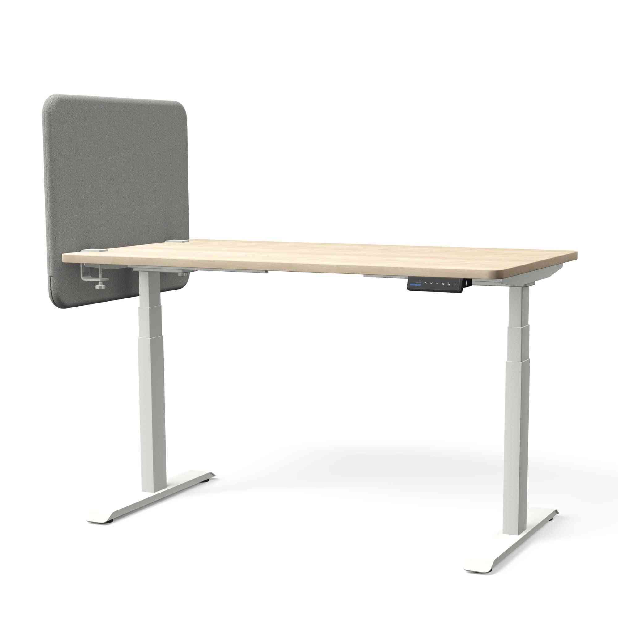 Galda starpsiena TYSTIQ MINI – 65 x 65 / Light Grey / Balta
