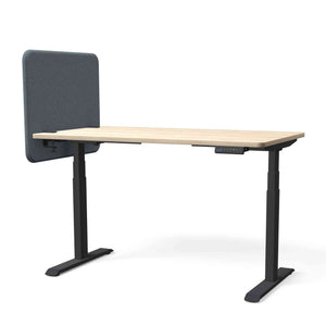 Galda starpsiena TYSTIQ MINI – 65 x 65 / Cadet Grey / Melna