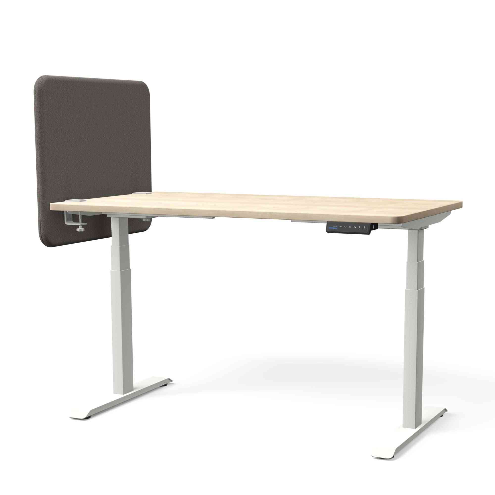 Galda starpsiena TYSTIQ MINI – 65 x 65 / Granite Grey / Balta