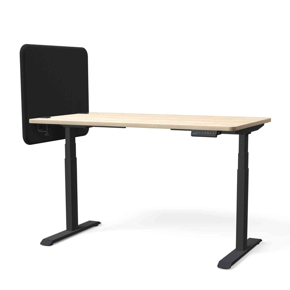 Galda starpsiena TYSTIQ MINI – 65 x 65 / Graphite Black / Melna