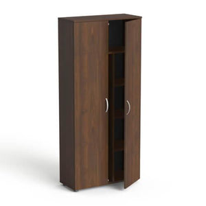 Garderobinė spinta Flexx su 5 lentynomis, 1800 x 800 x 355 mm – Riešutmedžio / Riešutmedžio