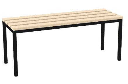 Rūbinės suolas – Juoda / 1000mm