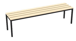 Rūbinės suolas – Juoda / 1500mm