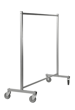 Pastatoma drabužių kabykla ant ratukų KONGAMEK 1700 x 600mm, 150 kg keliamoji galia, su stabdžiais