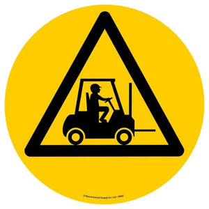 Pramoninės kokybės grindų ženklinimas Beaverswood Forklift Area be teksto, 430 mm skersmens