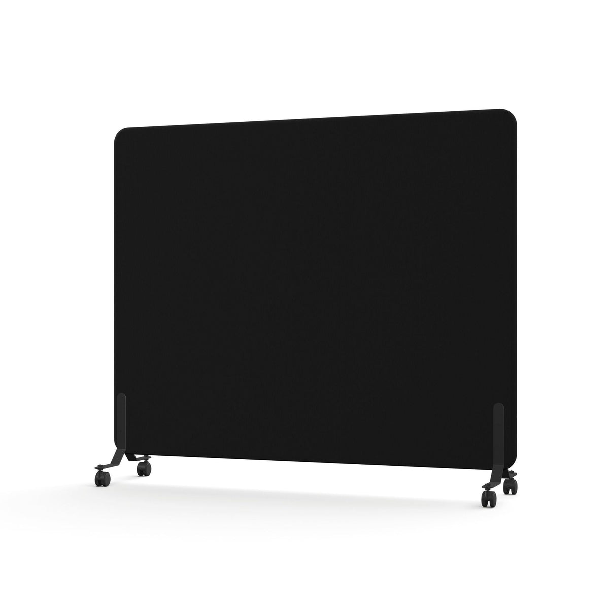 Pastatoma pertvara TYSTIQ MOVE – 136 cm / 170 cm / grafito juoda