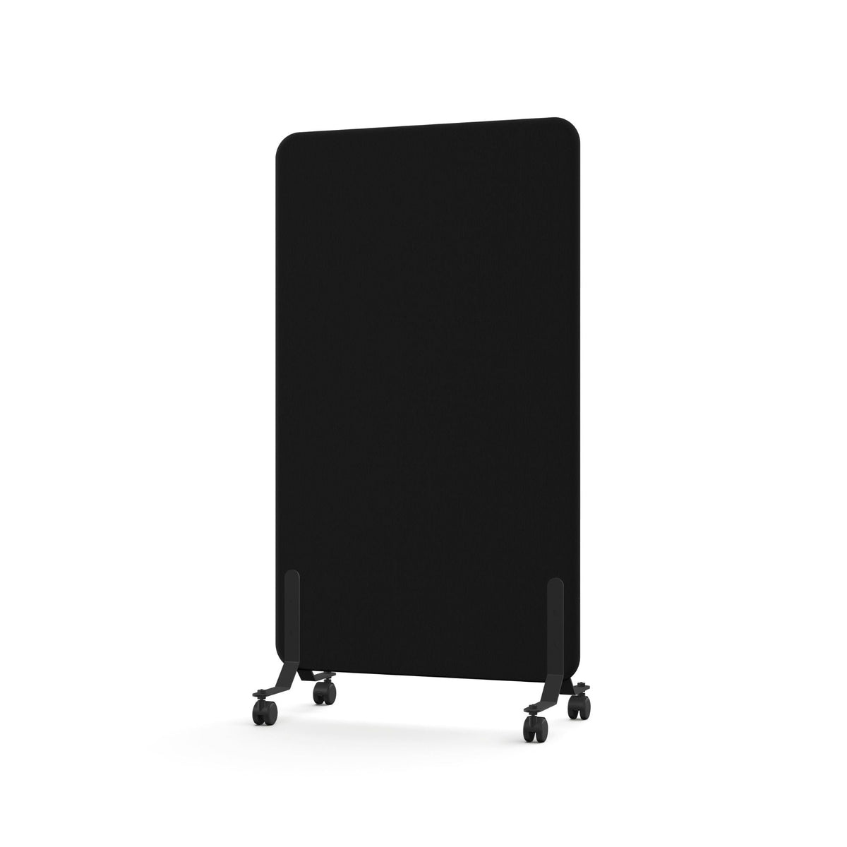 Pastatoma pertvara TYSTIQ MOVE – 136 cm / 80 cm / grafito juoda