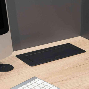 Iebūvējams Rozešu bloks Atom 26 | 2x SCHUKO, USB A+C, HDMI, melns