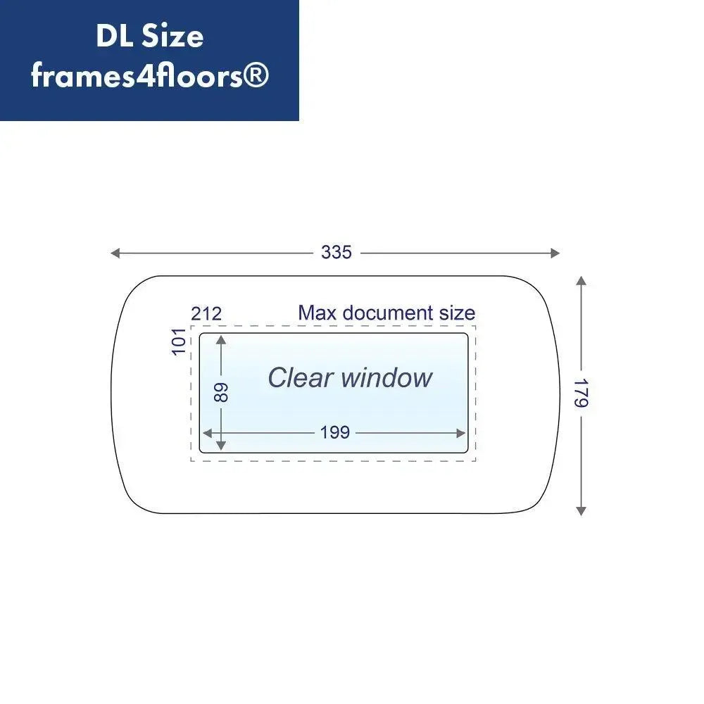Pramoninės kokybės grindų ženklinimo rėmeliai Frames4Floors DL, 10 vnt., mėlyni