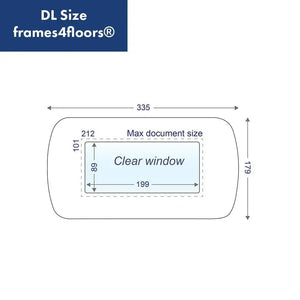 Pramoninės kokybės grindų ženklinimo rėmeliai Frames4Floors DL, 10 vnt., mėlyni