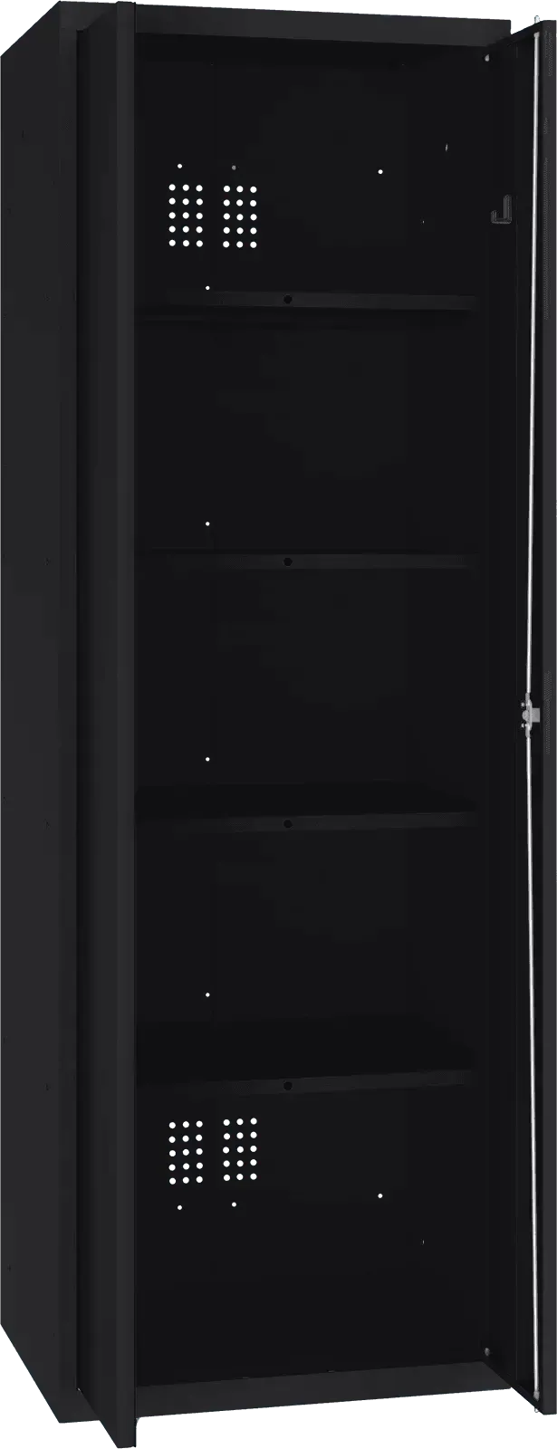 Inventoriaus spinta Classic 1800x600x500 mm – juoda / juoda