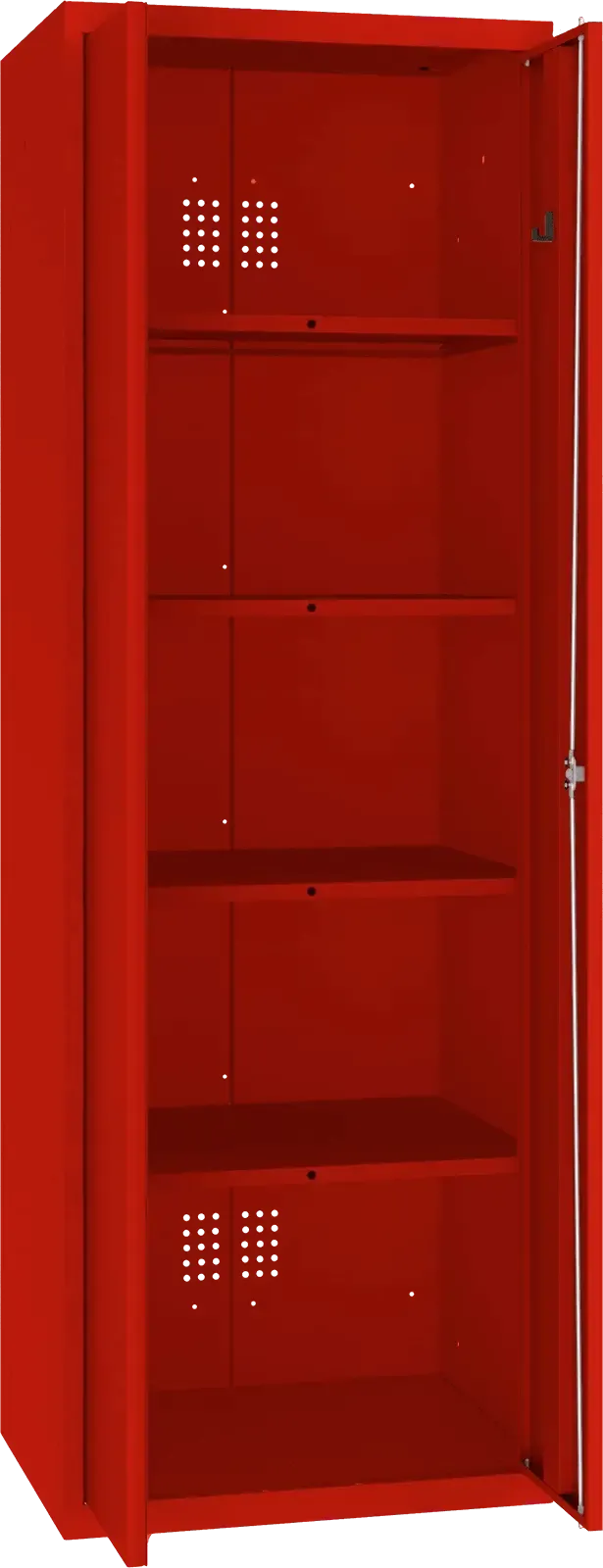 Inventoriaus spinta Classic 1800x600x500 mm – raudona / raudona