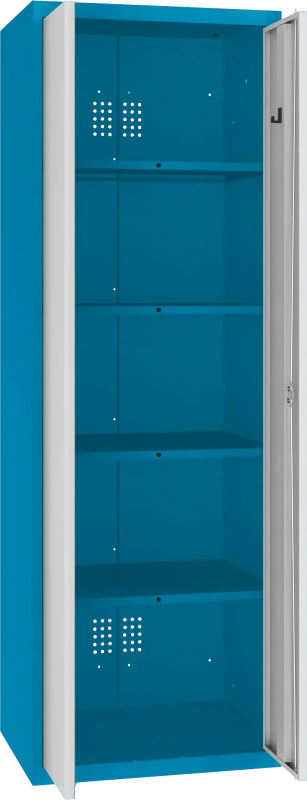 Inventoriaus spinta Classic 1800x600x500 mm – mėlyna / šviesiai pilka