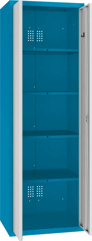 Inventoriaus spinta Classic 1800x600x500 mm – mėlyna / šviesiai pilka