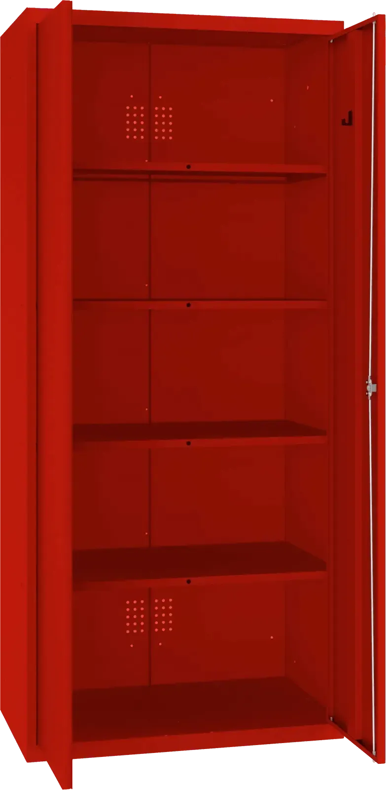 Inventoriaus spinta Classic 1800x800x500 mm – raudona / raudona