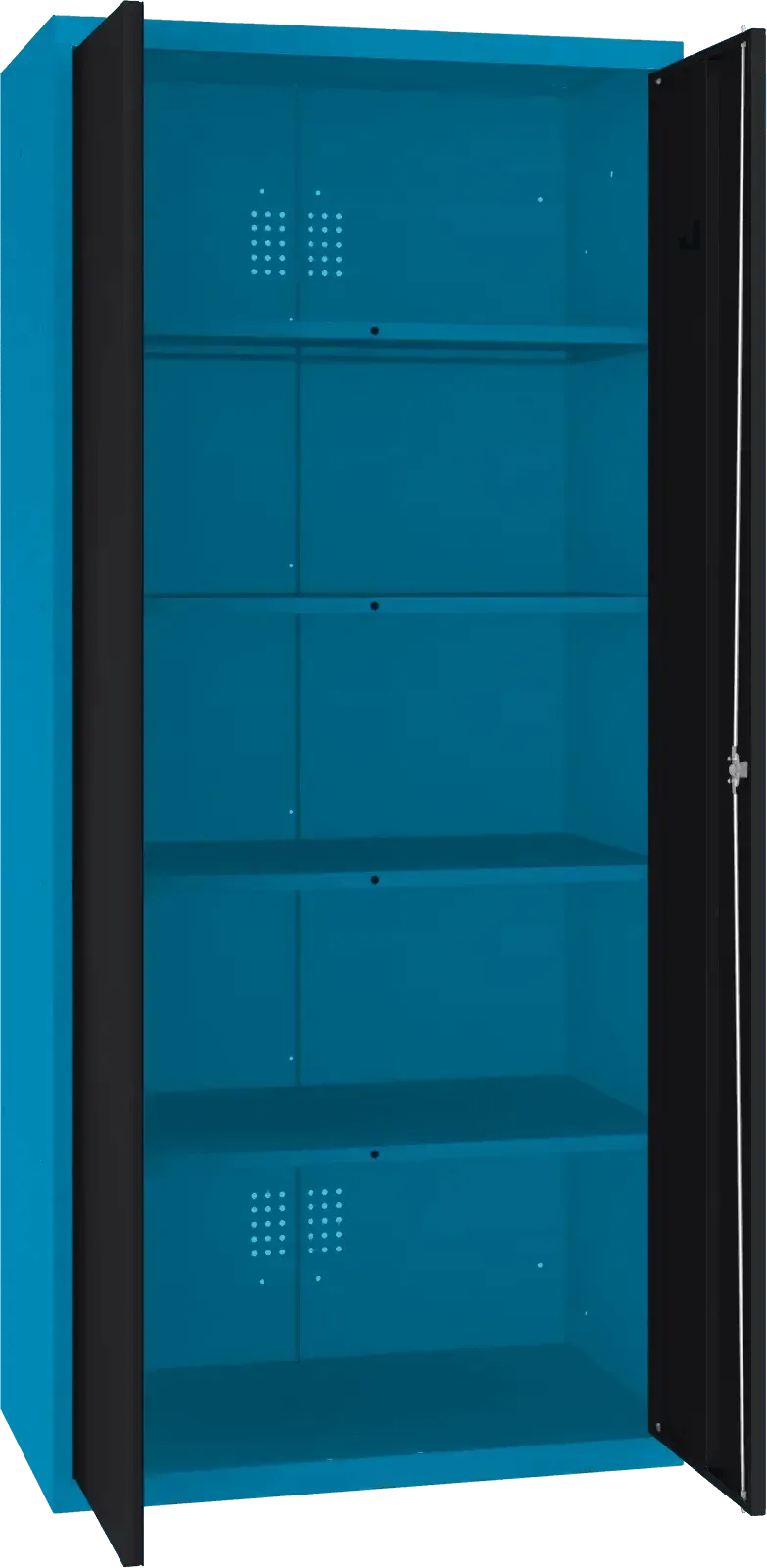 Inventoriaus spinta Classic 1800x800x500 mm – mėlyna / juoda
