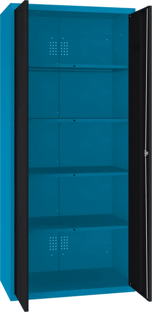 Inventoriaus spinta Classic 1800x800x500 mm – mėlyna / juoda
