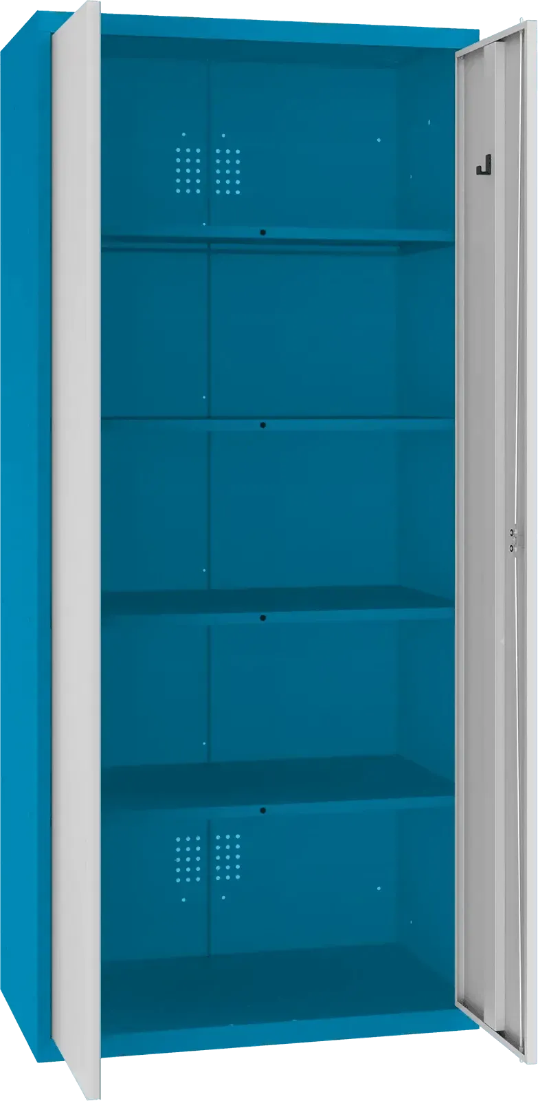Inventoriaus spinta Classic 1800x800x500 mm – mėlyna / šviesiai pilka
