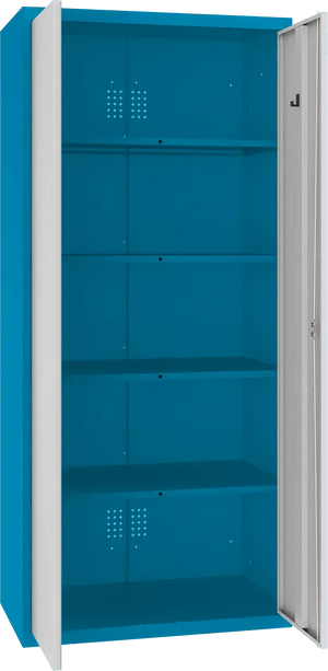 Inventoriaus spinta Classic 1800x800x500 mm – mėlyna / šviesiai pilka