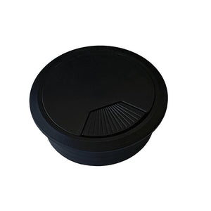 Kabelių įvadas, 60 mm skersmens, montuojamas į stalviršį – Juoda / Centre per vidurį (tolimasis kraštas)