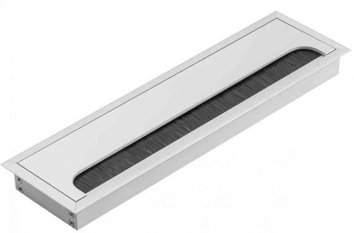 Kabelių kanalas MERIDA, 80x280 mm – sidabro spalvos