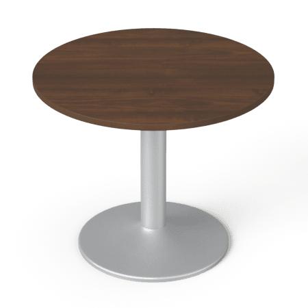 Kavos staliukas Montus XL, skersmuo 90 cm, aukštis 73 cm – riešutmedžio