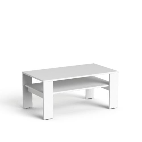 Kavos staliukas Mood, dydis 100 x 55 cm, aukštis 45 cm – baltas