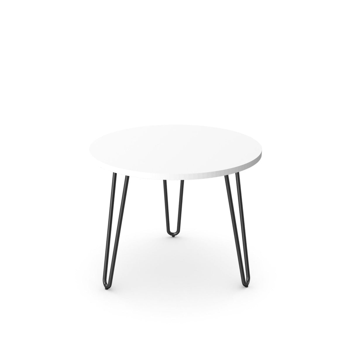 Kavos staliukas Rondus, skersmuo 55 cm, aukštis 44 cm – baltas