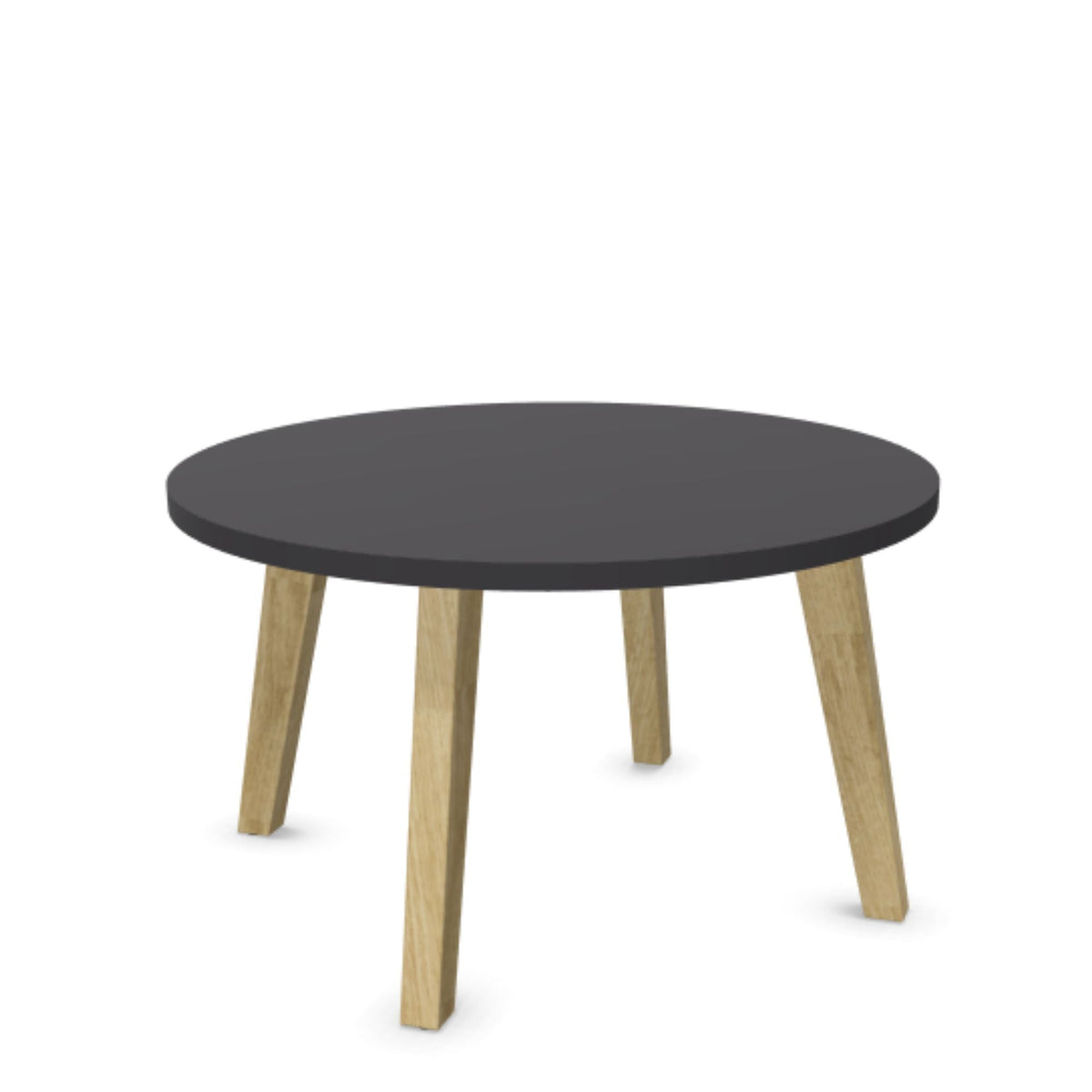 Kavos staliukas WOOD L LOW, skersmuo 80 cm, aukštis 46 cm, konfigūruojamas