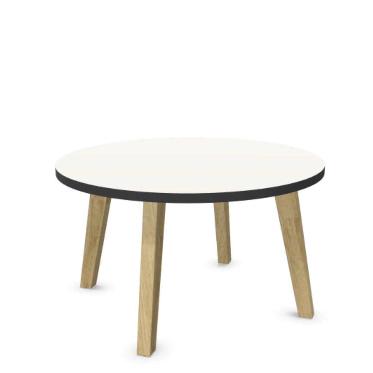 Kavos staliukas WOOD L LOW, skersmuo 80 cm, aukštis 46 cm, konfigūruojamas