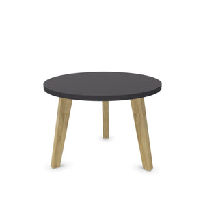 Kavos staliukas WOOD S LOW, skersmuo 65 cm, aukštis 46 cm, konfigūruojamas