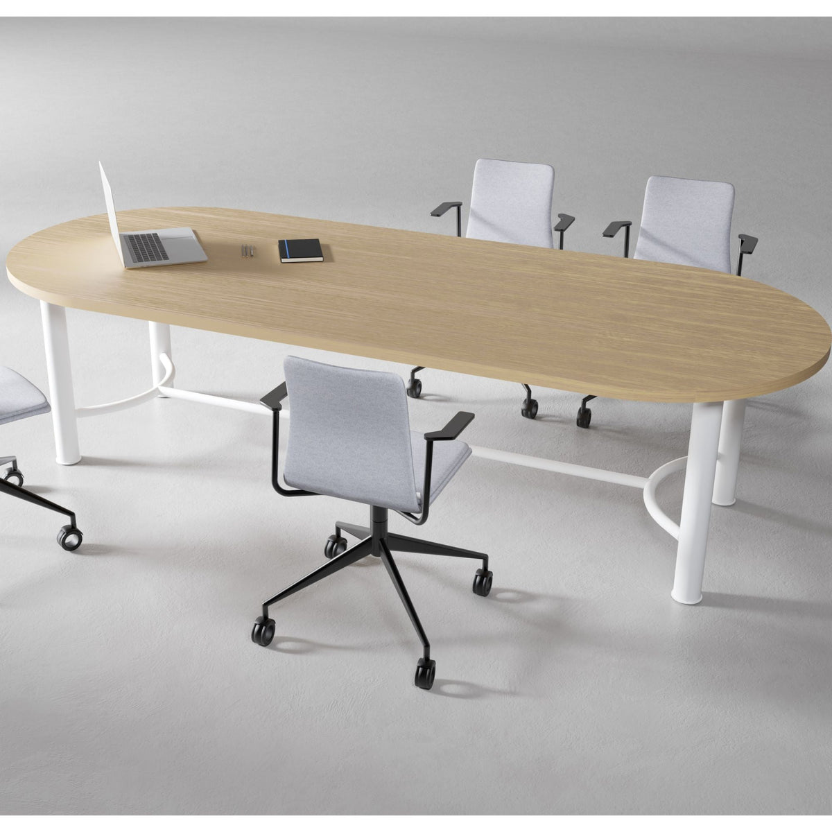 Konferencijų stalas DEMINO, 240 cm x 110 cm, konfigūruojamas