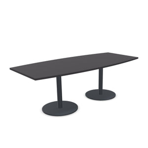 Konferencijų stalas ERGOSTOCK CHAT, 200 cm x 100 cm, laivo formos, konfigūruojamas